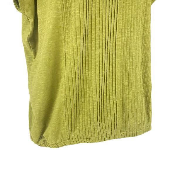 PRANA Ocupas Short-Sleeve Organic Cotton Top in Sweet Grass Green Size M - Picture 4 of 8